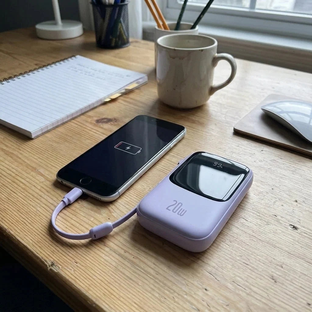 Power Bank 20W Fast Charging Compact Foldable Design