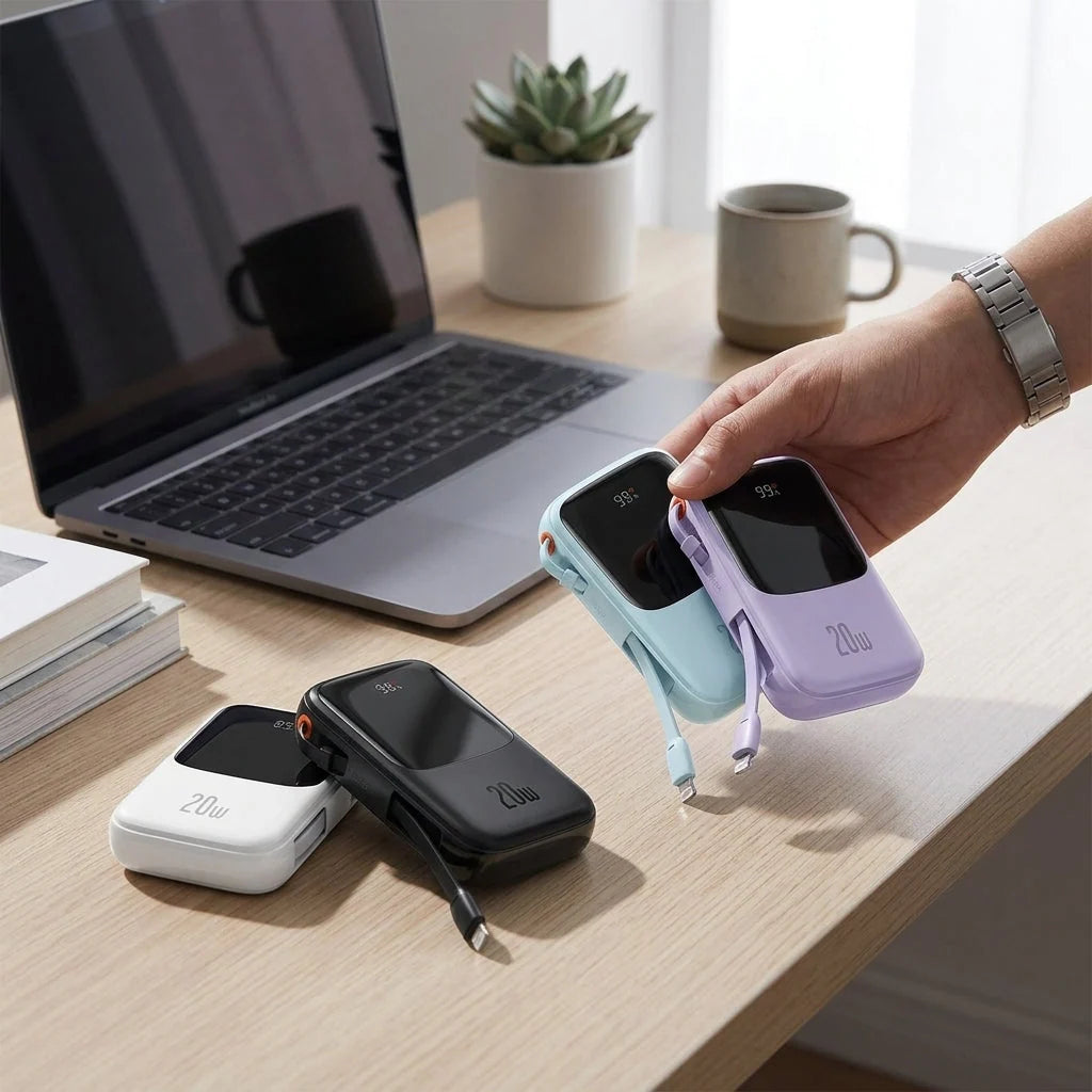 Power Bank 20W Fast Charging Compact Foldable Design