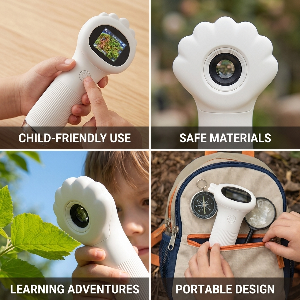 Powerful Portable Kids Microscope (Ages 5+)