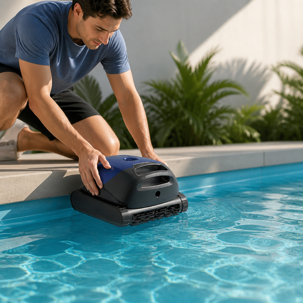 Powerful Suction & 300-Minute Cordless Robotic Pool Vacuum