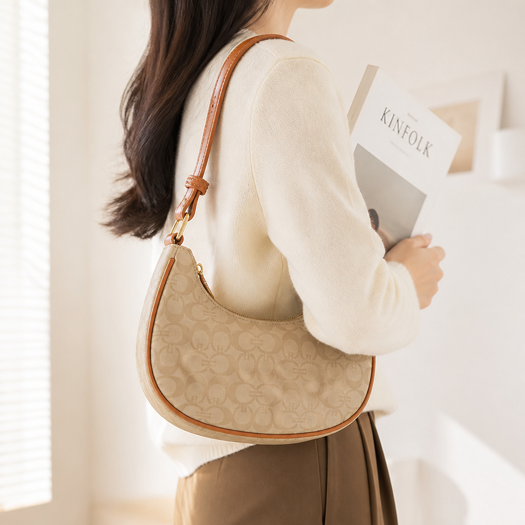 Premium Vegan Leather Adjustable Strap Shoulder Bag
