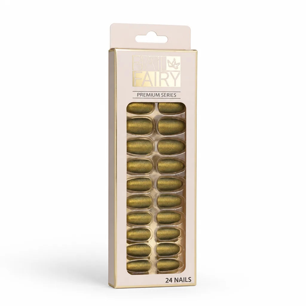 Press-On Nail Kit Reusable Jelly Gel Set of 24