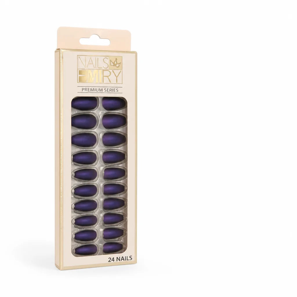 Press-On Nail Kit Reusable Jelly Gel Set of 24