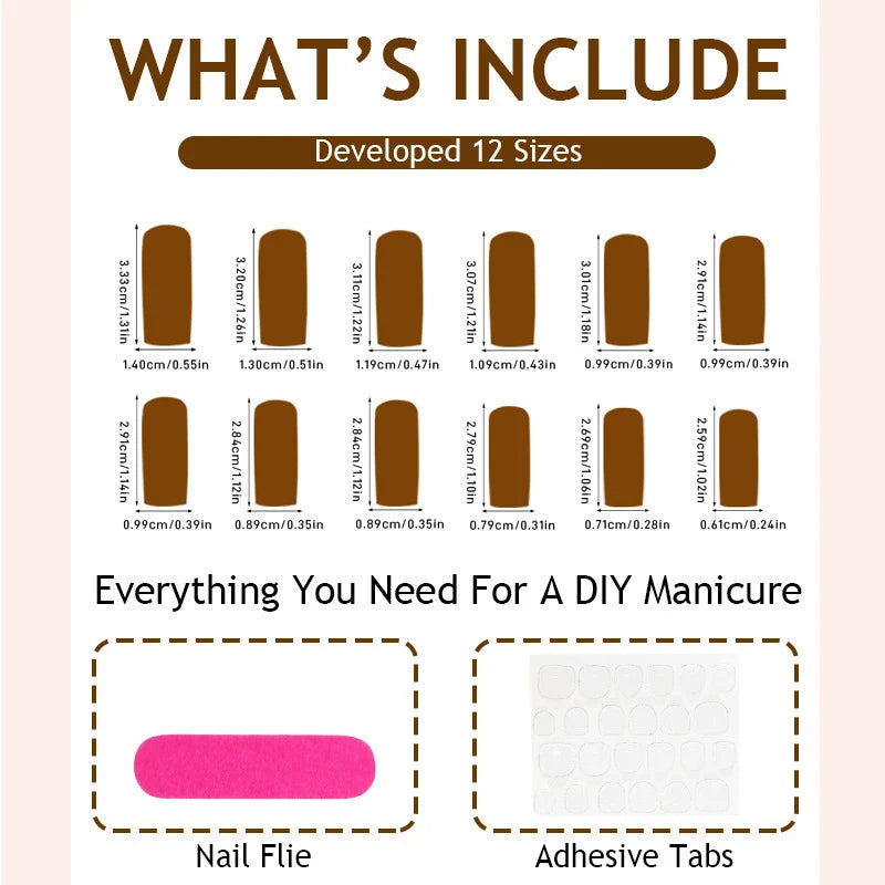 Press-On Nail Set Luxurious Embellishments & Long-Lasting Wear