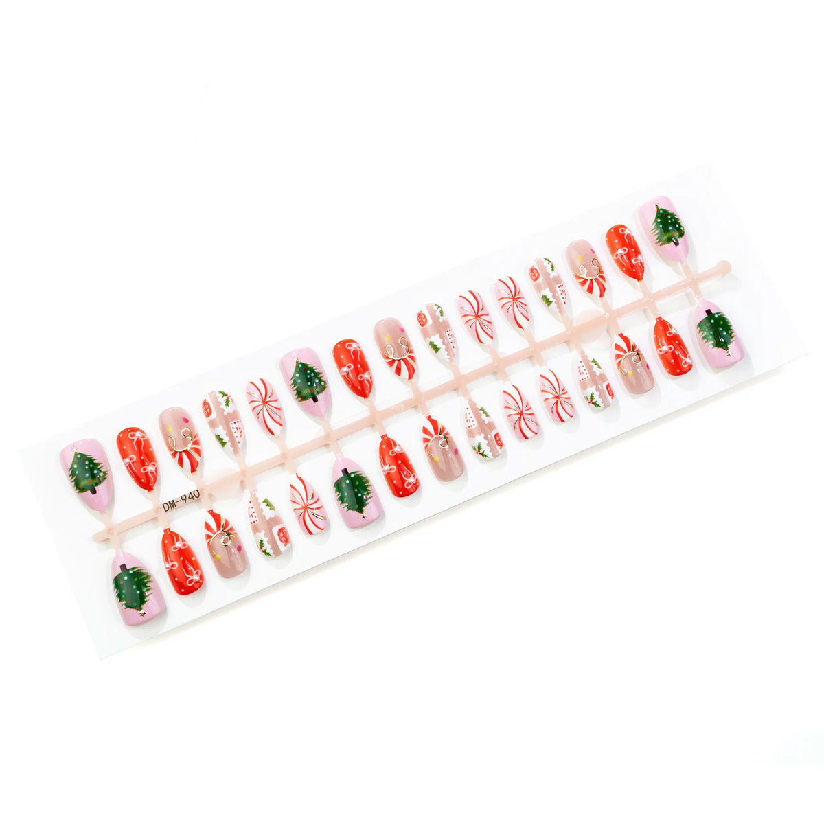 Press-On Nails Holiday Motifs Peel & Press Long-Lasting