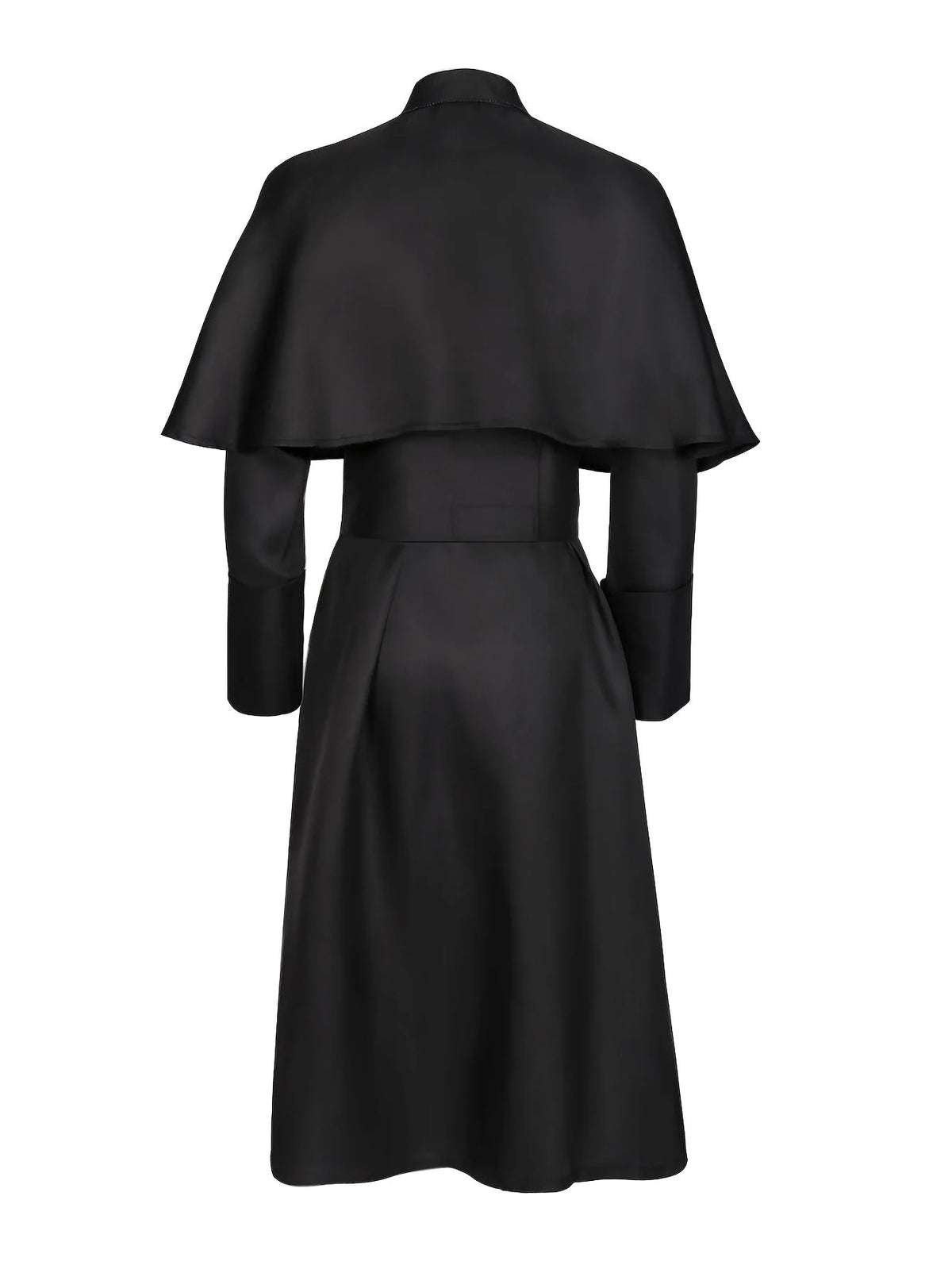 Priest Costume Robe with Shoulder Cape & Cross Accessory