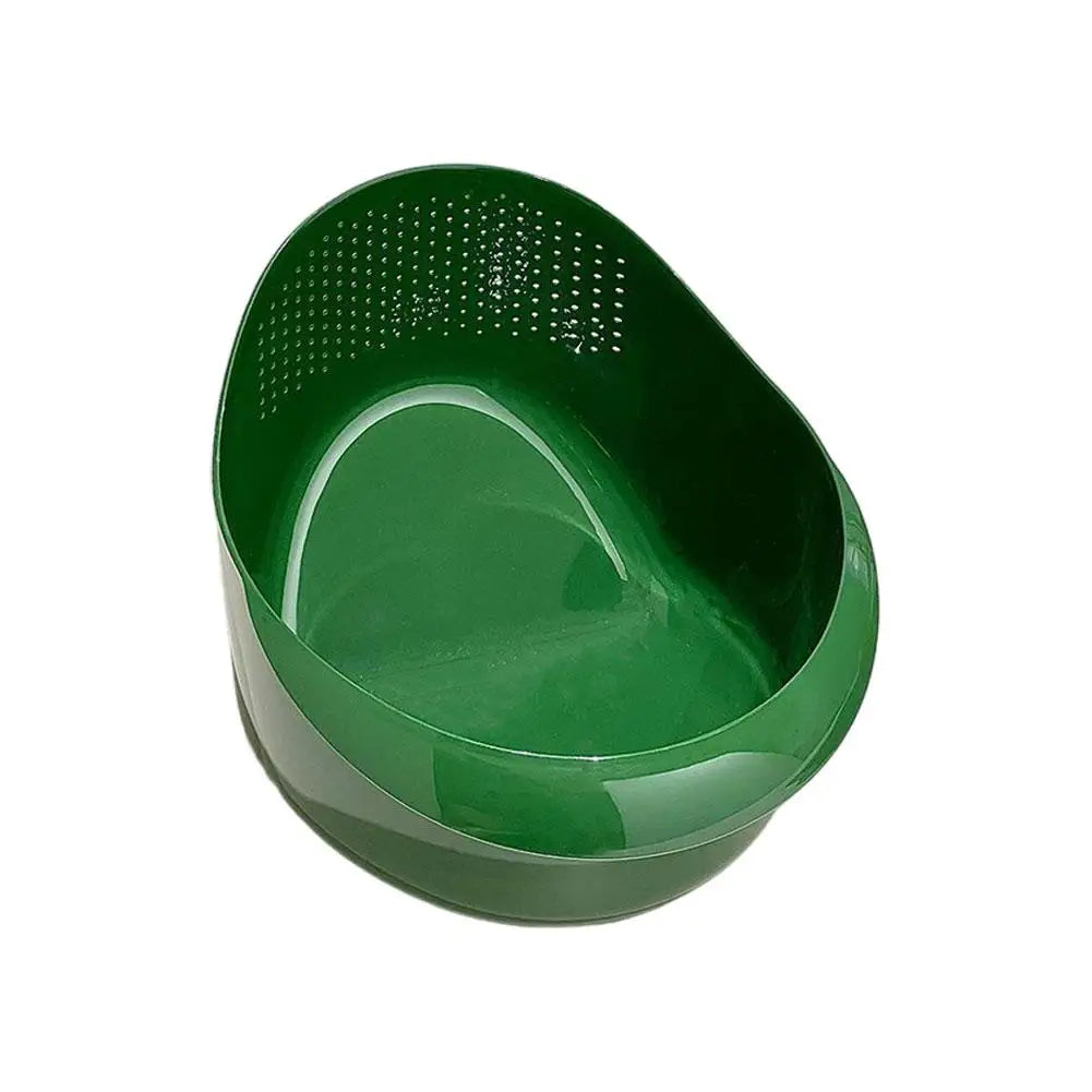 Produce Colander Fine-Filter Tilted Easy-Drain Design