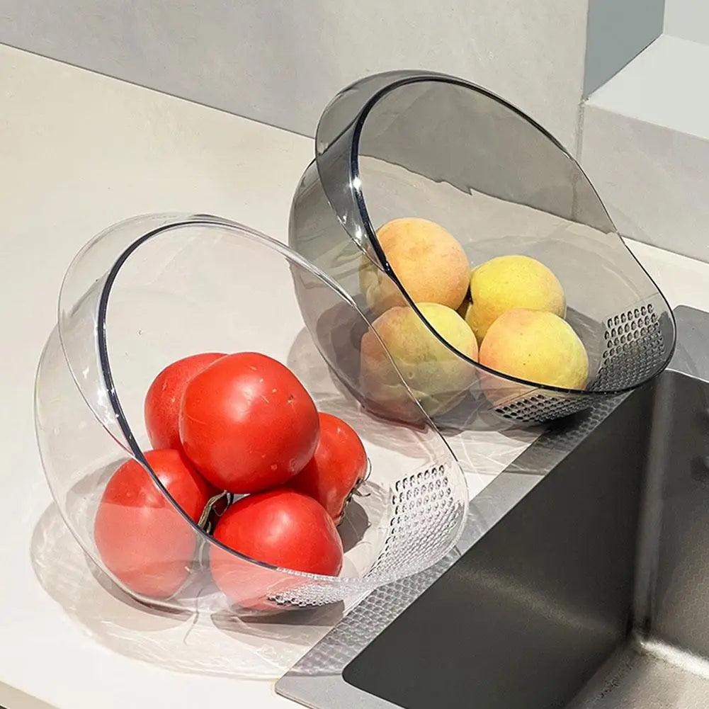 Produce Colander Fine-Filter Tilted Easy-Drain Design