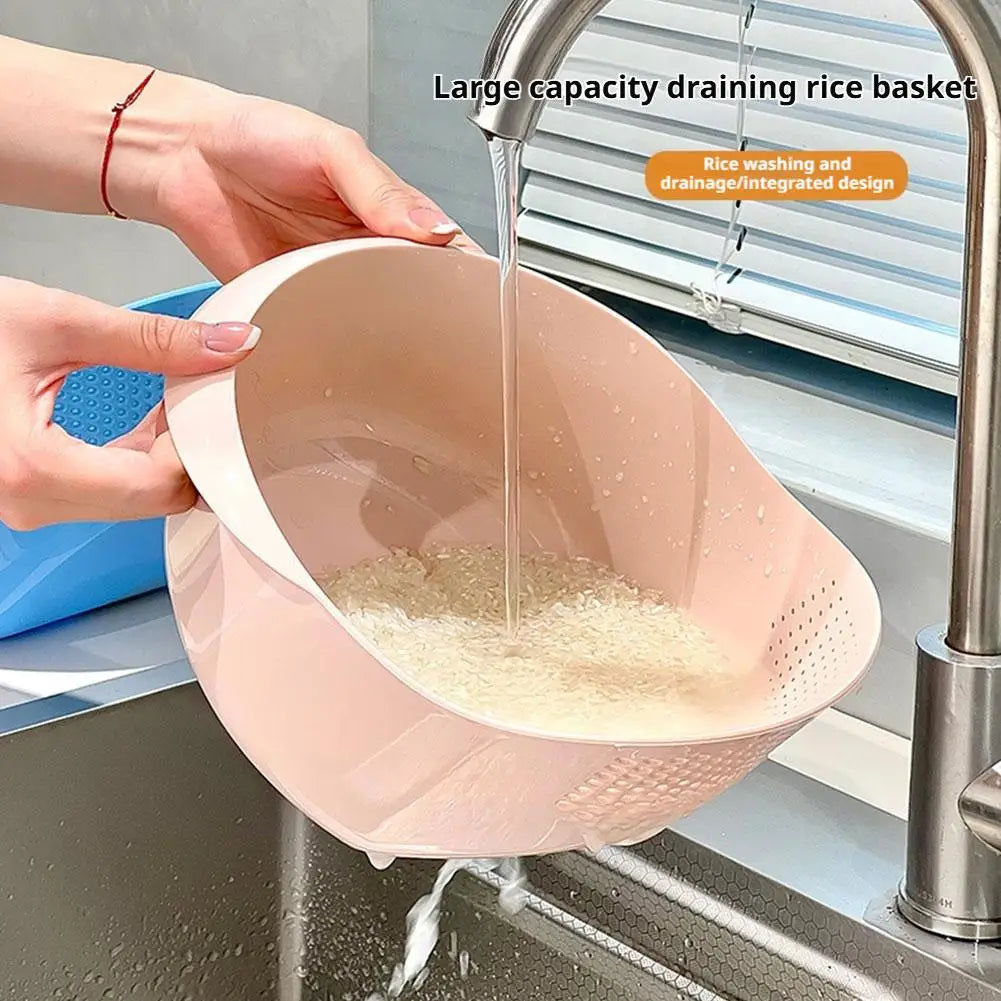 Produce Colander Fine-Filter Tilted Easy-Drain Design