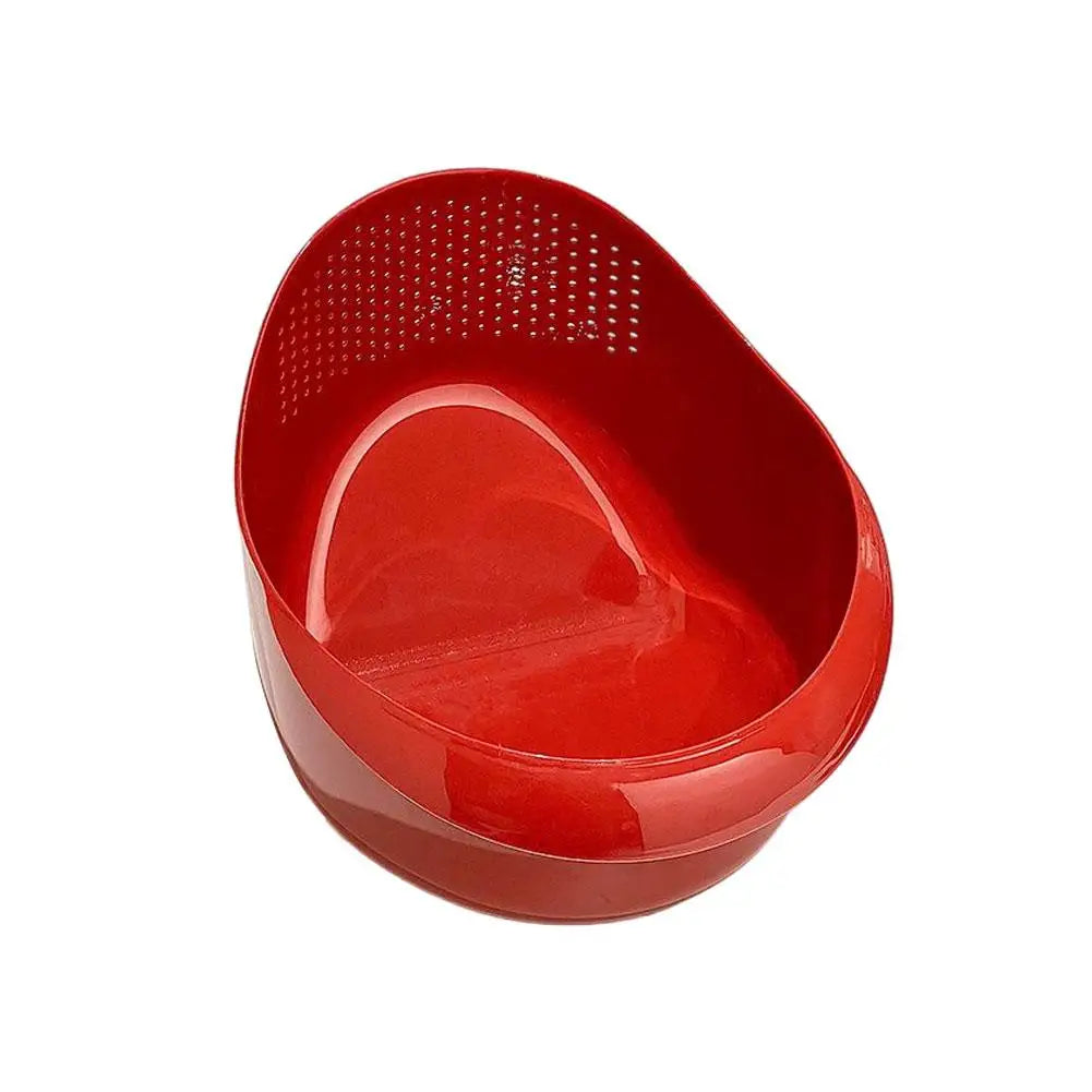 Produce Colander Fine-Filter Tilted Easy-Drain Design