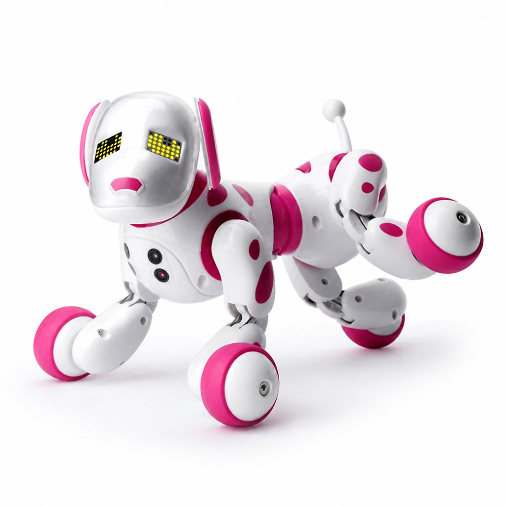 Programmable Remote-Control Robot Dog Toy (No Batteries)