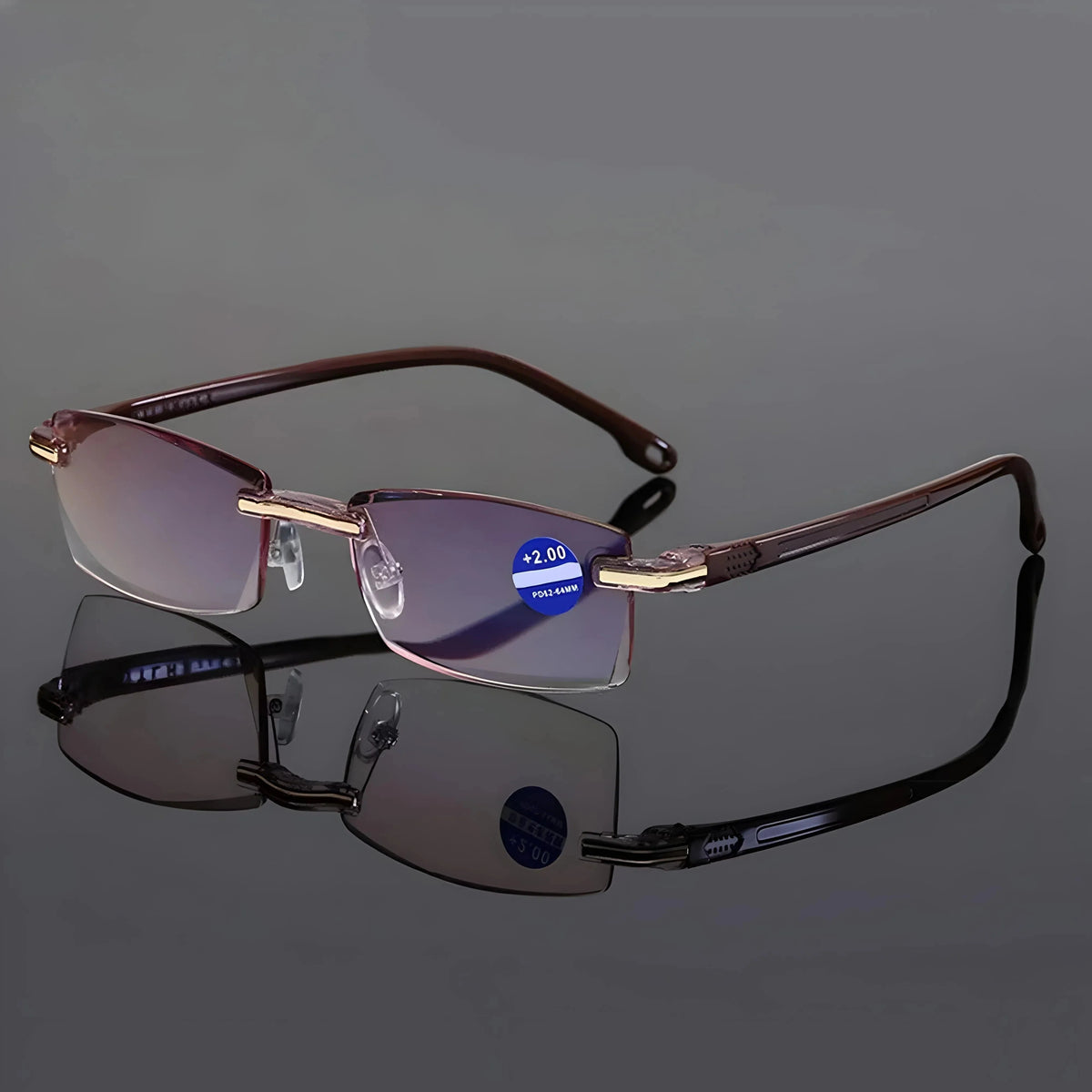 Progressive Glasses Blue Light Filtering UV400 Protection Scratch-Resistant Lenses