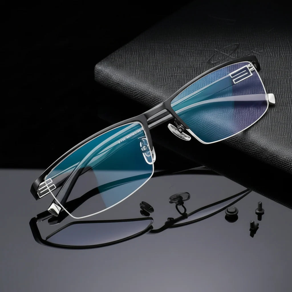 Progressive Glasses Color-Changing Anti-Glare Scratch-Resistant Lenses