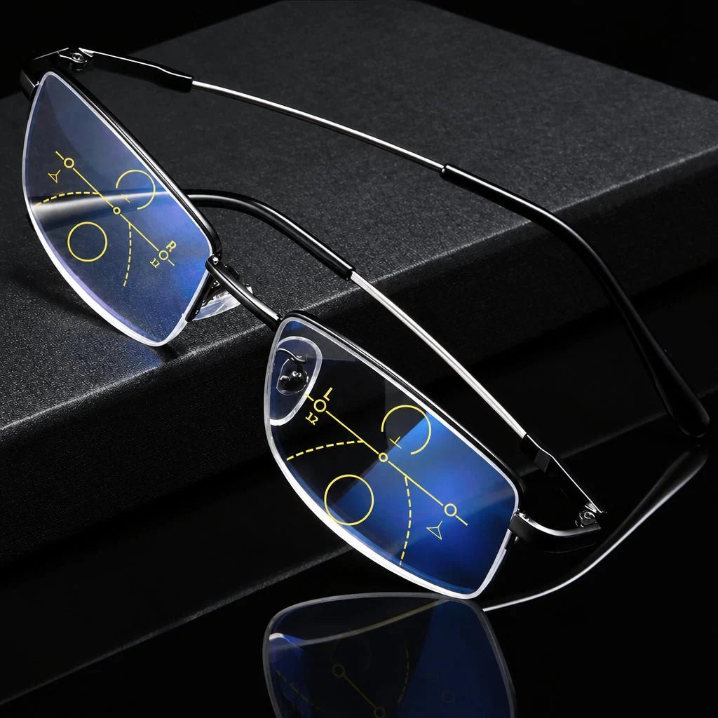 Progressive Glasses Multi-Distance Vision Durable Frame