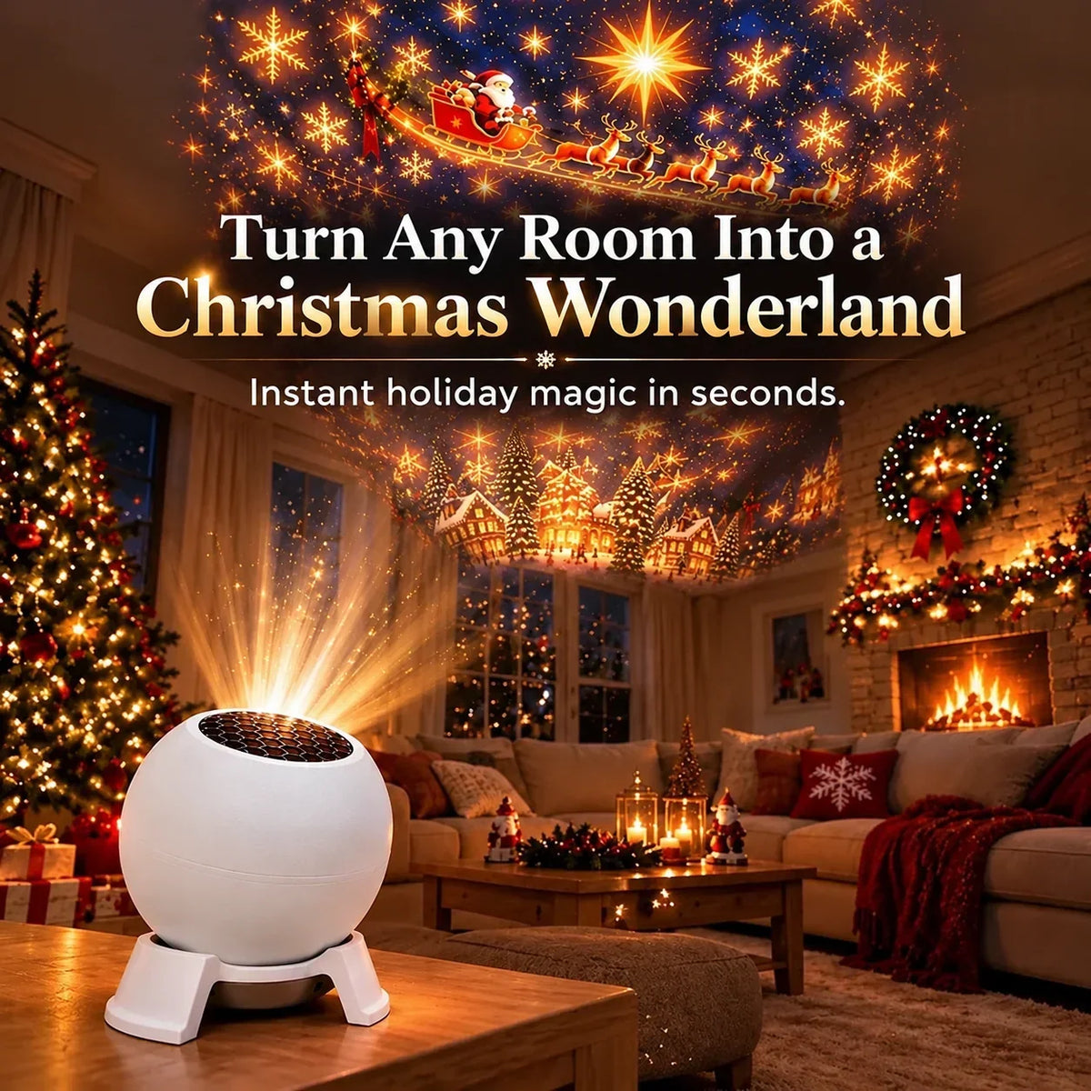 Projection Night Light USB-Powered Themed Scenes