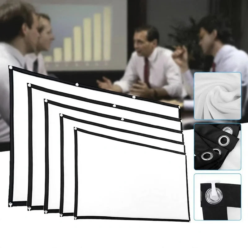 Projection Screen Matte Canvas Indoor & Outdoor Use