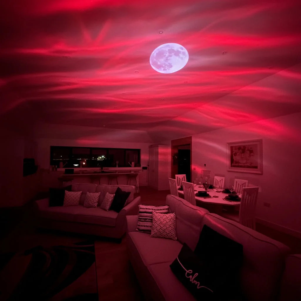 Projector Night Light Northern Lights Effect Remote Timer