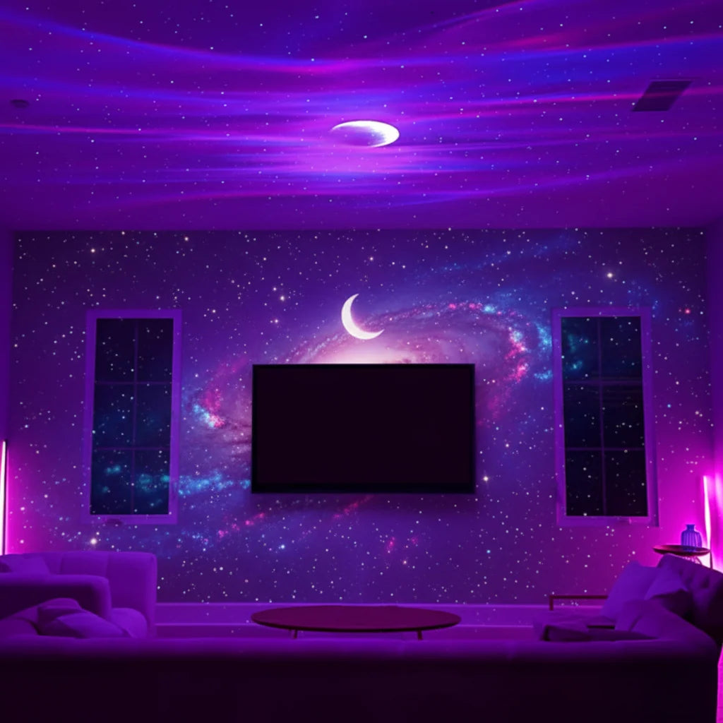Projector Night Light Northern Lights Effect Remote Timer
