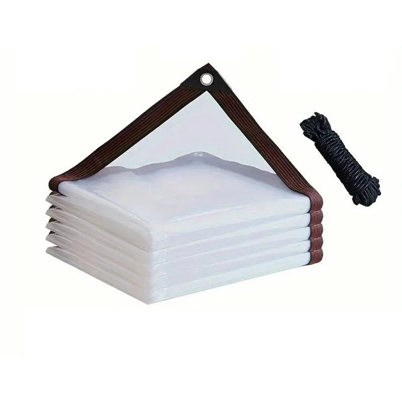 Protective Tarp Transparent Tear-Resistant Weather-Resistant Light-Transmitting