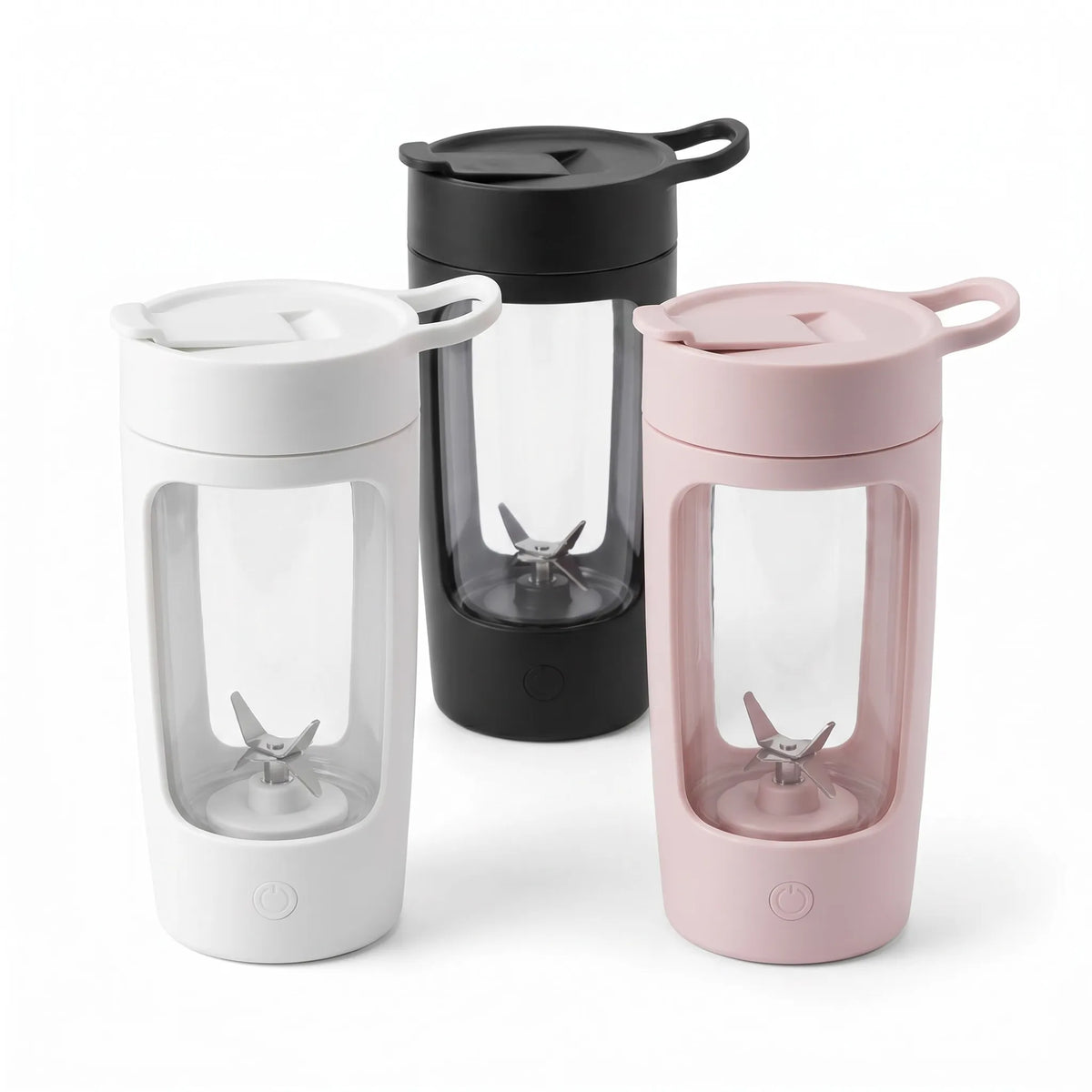 Protein Shaker Bottle USB Rechargeable Vortex Mixing Leakproof Lid