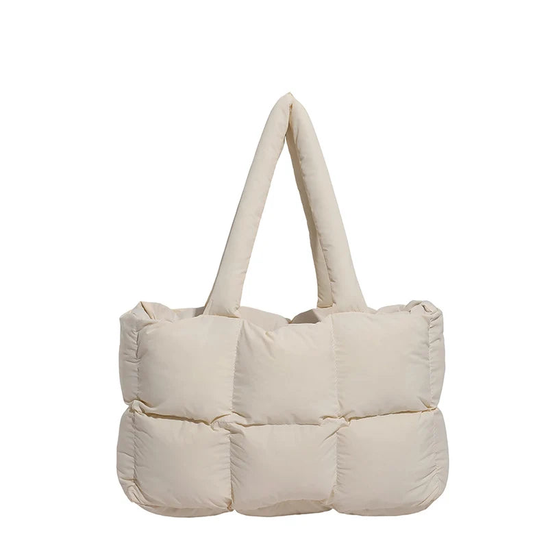 Puffer Tote Bag Spacious Lightweight Adjustable Handles