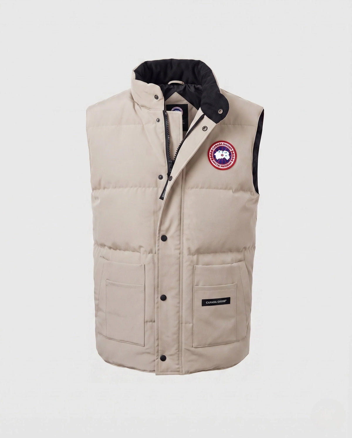 Puffer Vest Insulated Windproof High Collar Multiple Pockets