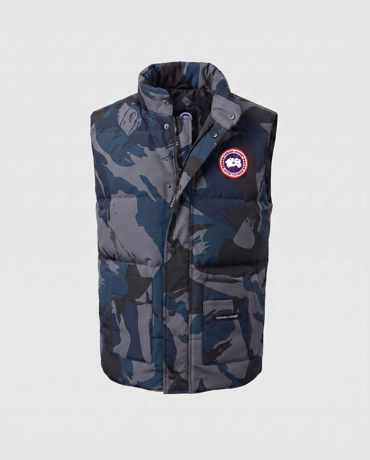 Puffer Vest Insulated Windproof High Collar Multiple Pockets