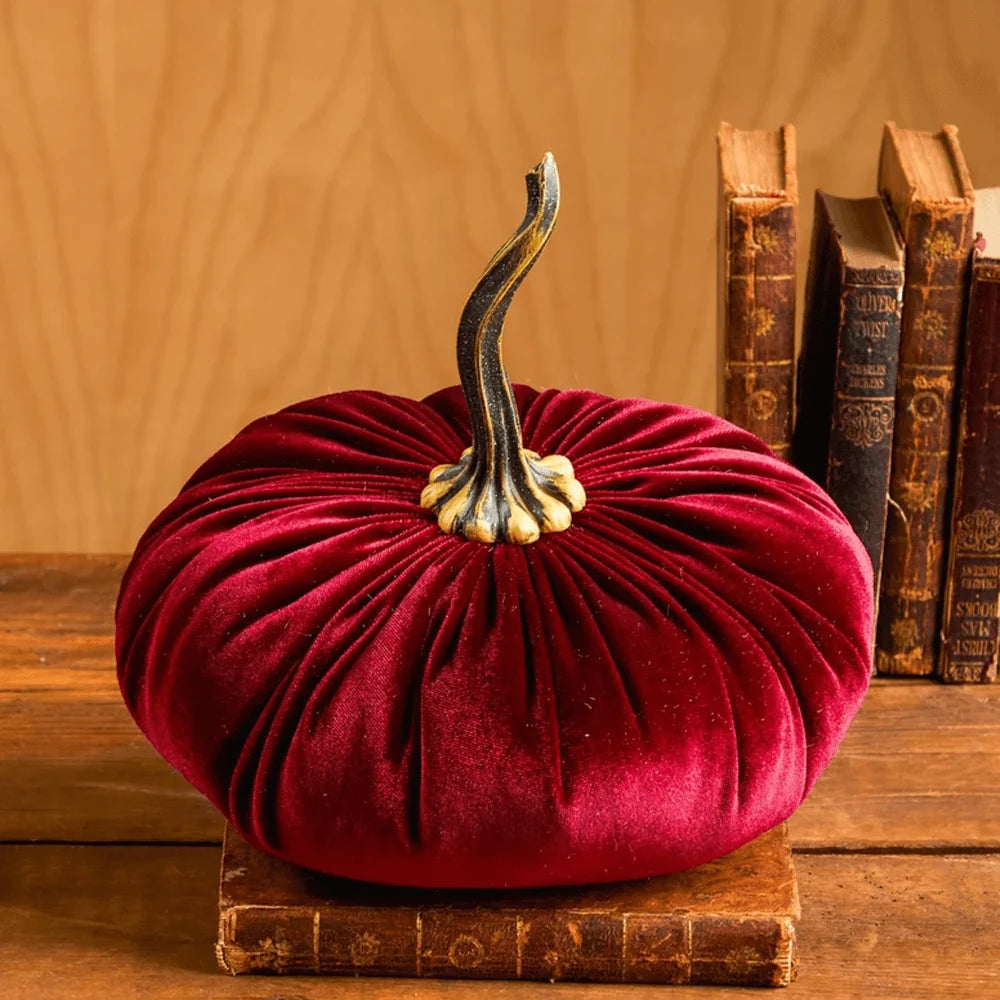 Pumpkin Decor Velvet Plush Cushion To**
