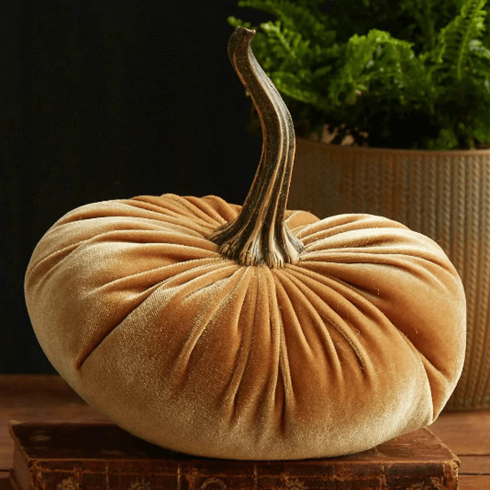 Pumpkin Decor Velvet Plush Cushion To**