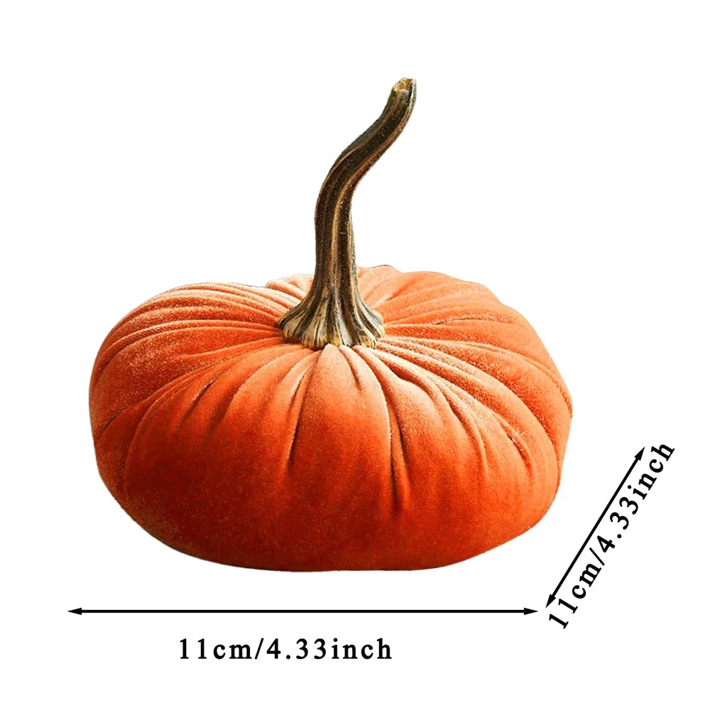 Pumpkin Decor Velvet Plush Cushion To**
