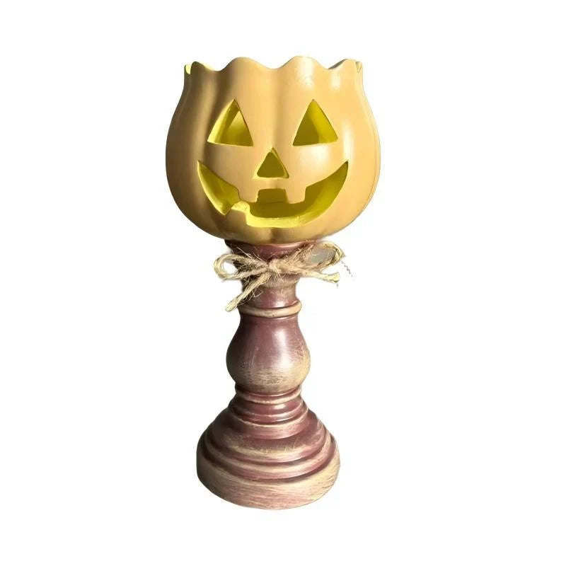 Pumpkin Lamp Warm LED Durable Plastic Indoor & Outdoor
