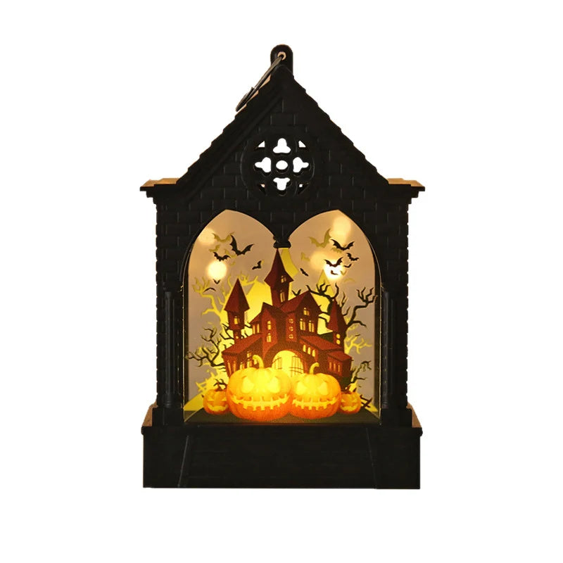 Pumpkin Lantern Flameless LED Hanging Eco-Friendly Plastic