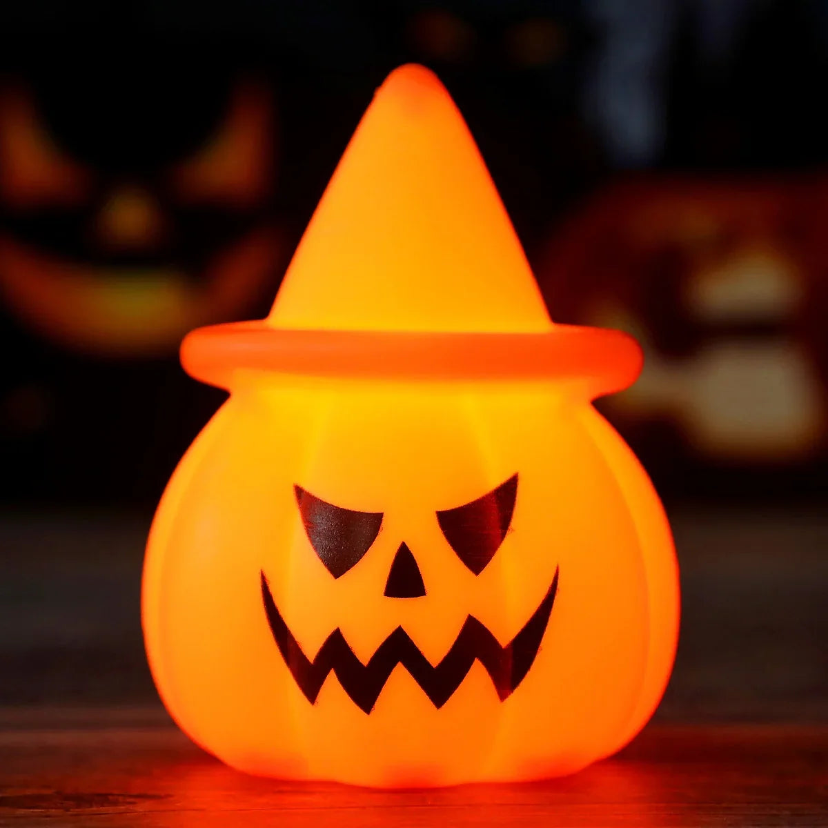 Pumpkin Tabletop Light Soft LED Compact