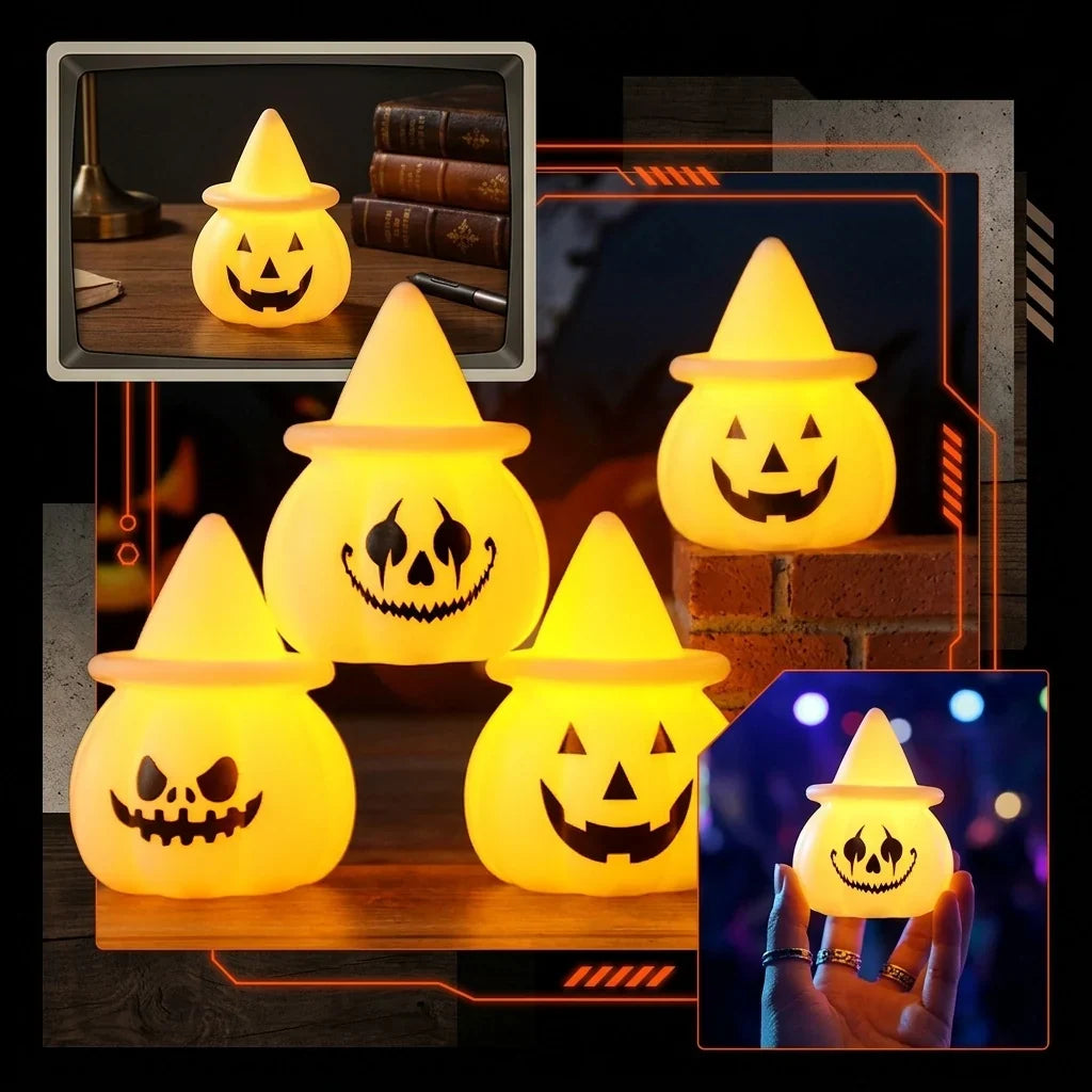 Pumpkin Tabletop Light Soft LED Compact