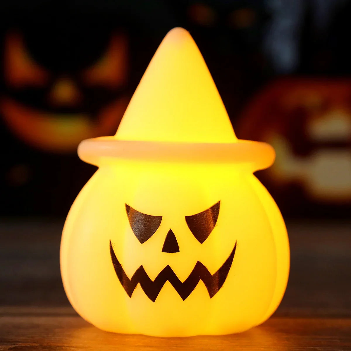 Pumpkin Tabletop Light Soft LED Compact