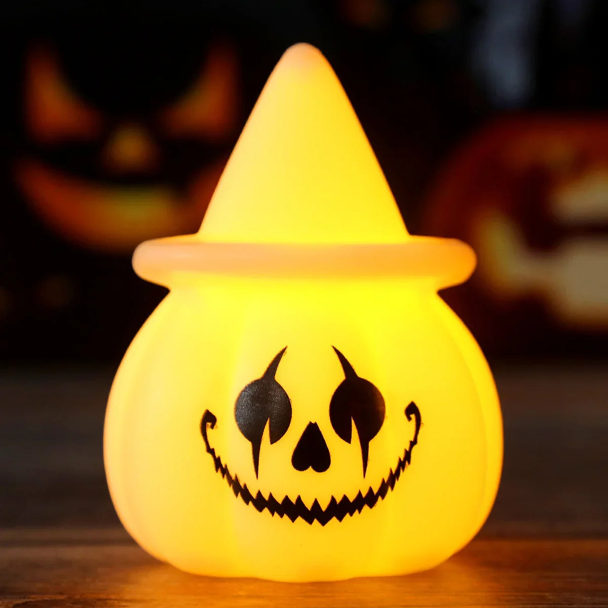 Pumpkin Tabletop Light Soft LED Compact