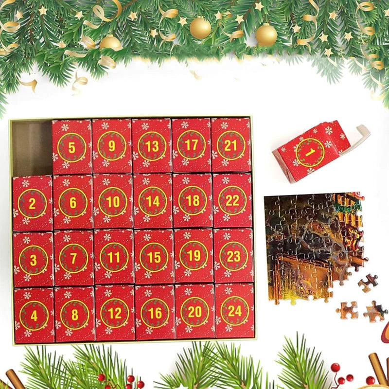 Puzzle Advent Calendar Winter Scene 24 Day 1008 Pieces