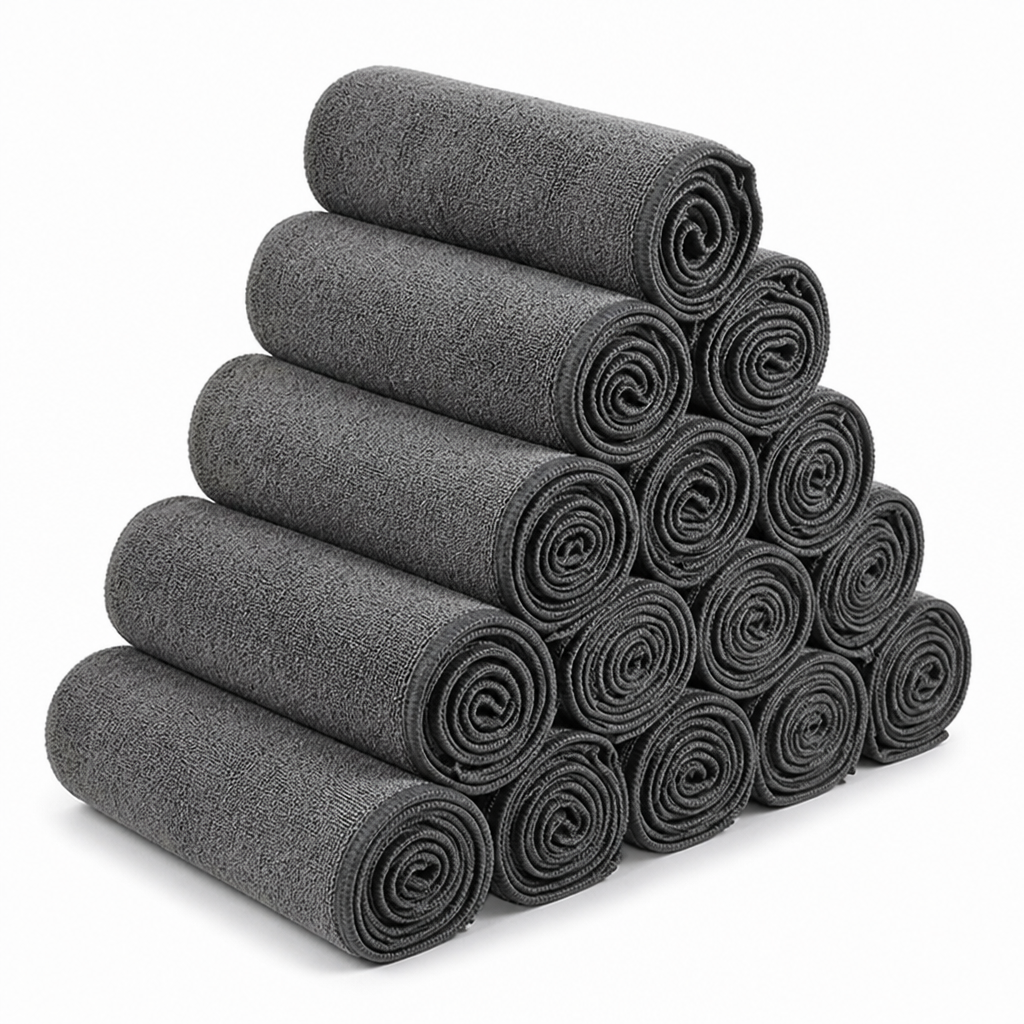 Quick-Dry & Antibacterial Microfiber Towel (Gym & Travel)