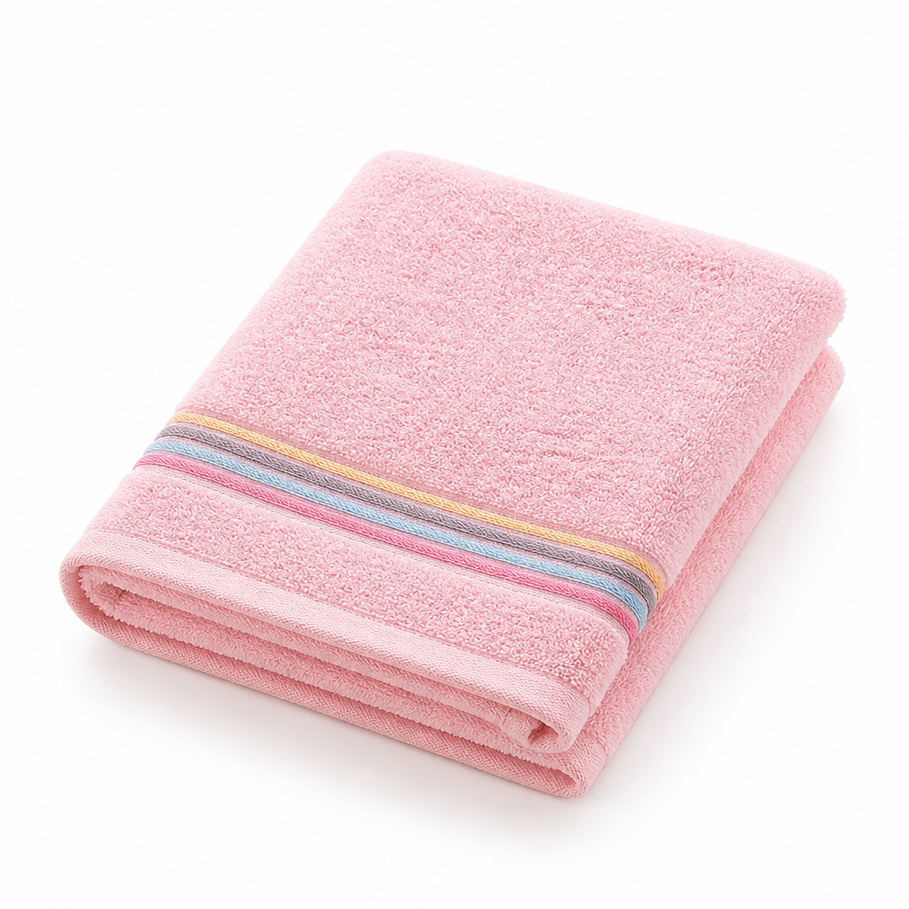 Quick-Dry Cotton Terry Bath Towel (Machine Washable)