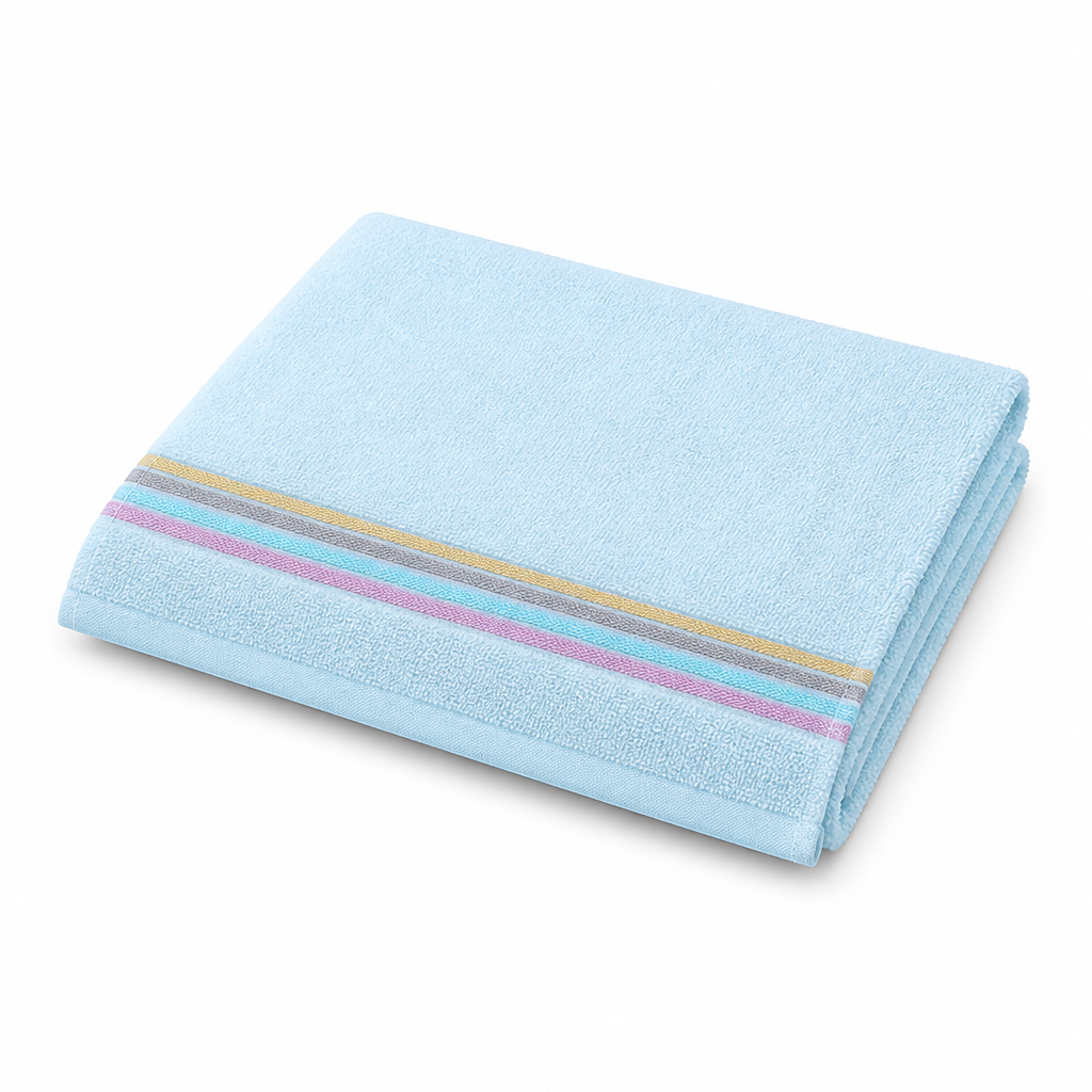 Quick-Dry Cotton Terry Bath Towel (Machine Washable)