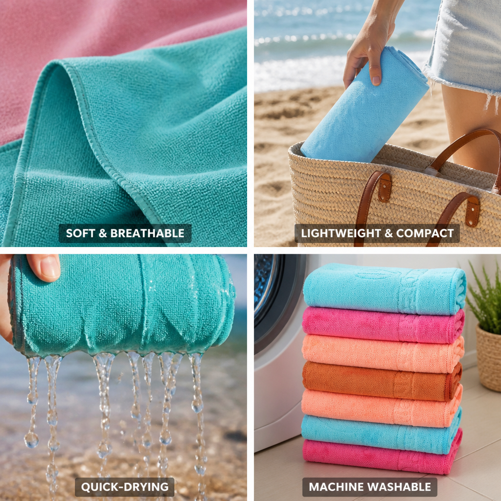 Quick-Dry Microfiber Beach Blanket