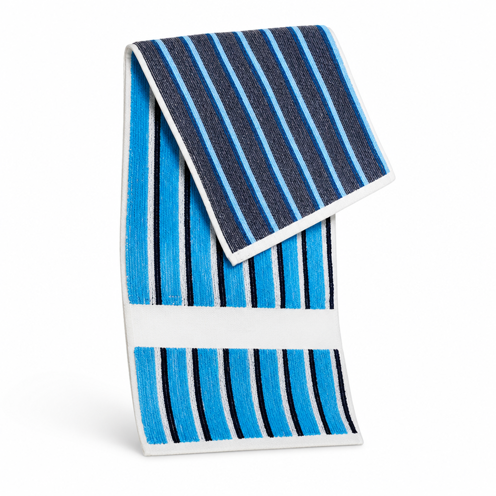 Quick-Drying 100% Cotton Striped Bath Towel (Large)