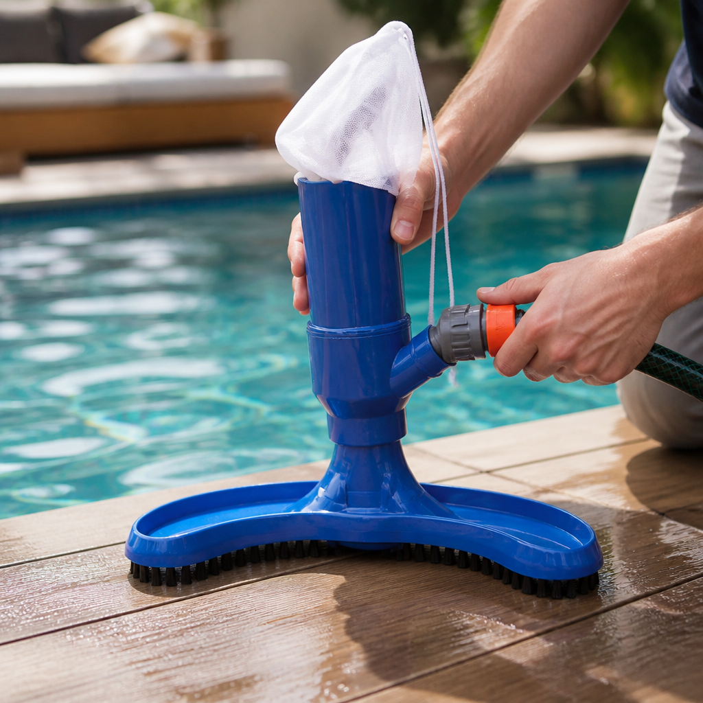 Quick Hose Connector & Lightweight ABS Pool & Pond Vacuum