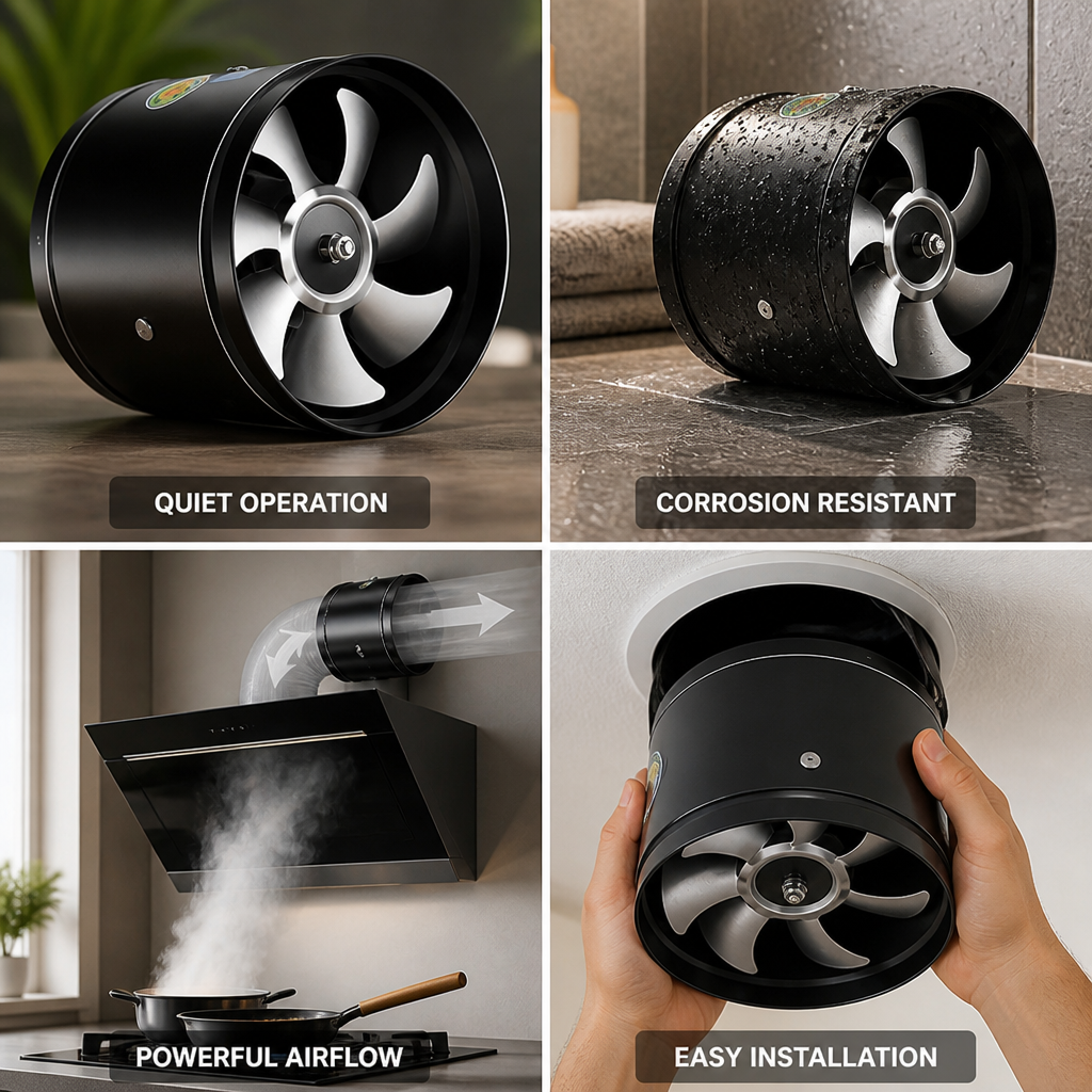 Quiet Copper Motor Corrosion-Resistant Exhaust Fan