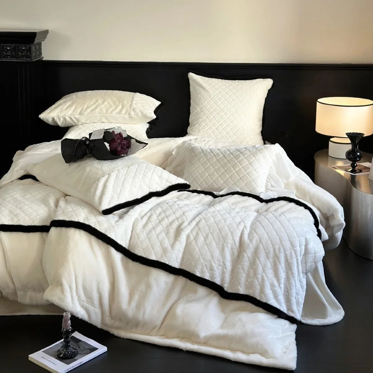 Quilted Bedding Set Velvety Finish Hypoallergenic & Machine Washable