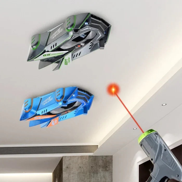 RC Car Wall-Climbing Laser Pointer Control