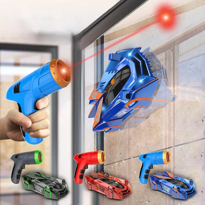 RC Car Wall-Climbing Laser Pointer Control