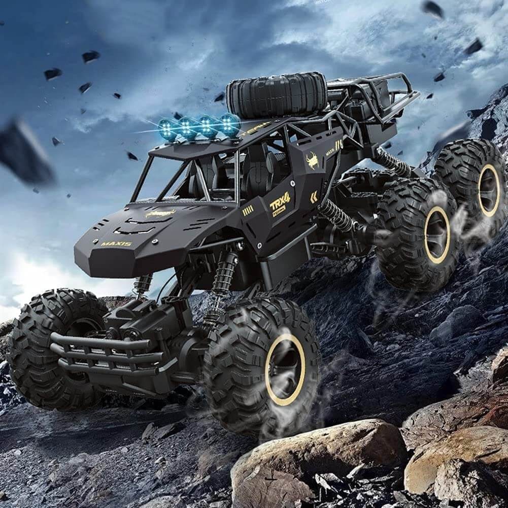 RC Monster Truck 4WD Shock-Absorbing Suspension LED Lights