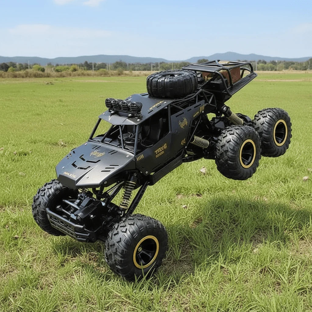 RC Monster Truck 4WD Shock-Absorbing Suspension LED Lights