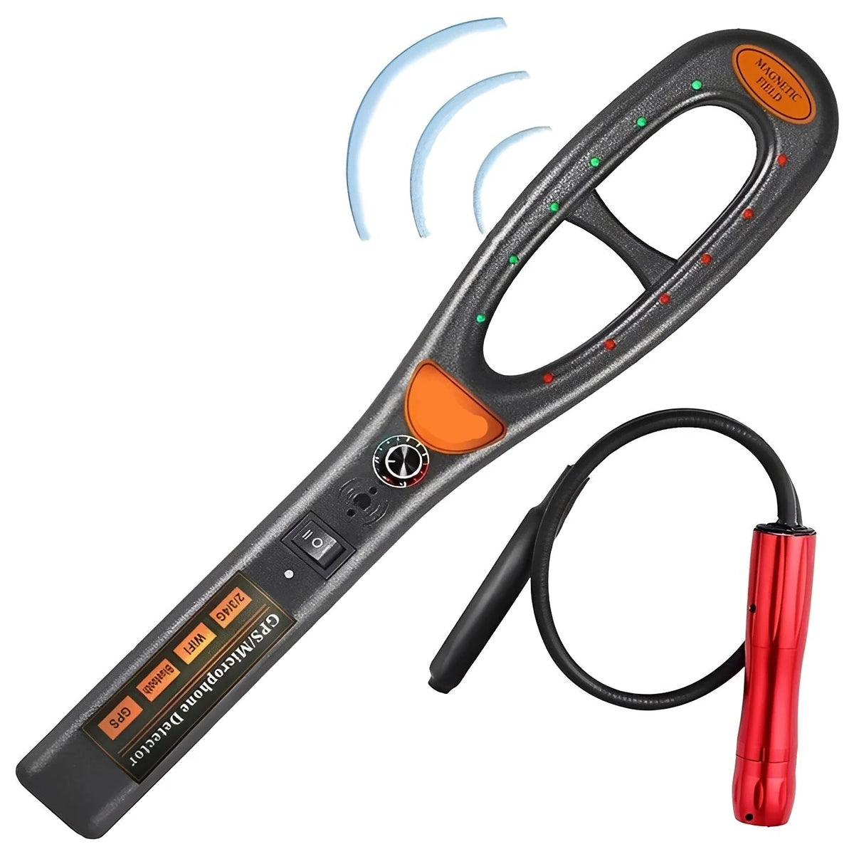 RF Bug Detector 32.8-Foot Range Focus Tube